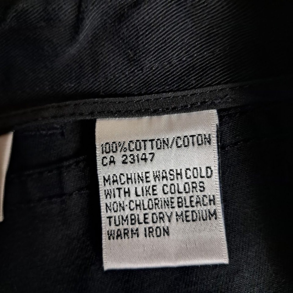 Talbots 10P Vintage 90s Black High Waisted Relaxed Tapered Mom Jeans Ankle - Picture 7 of 7